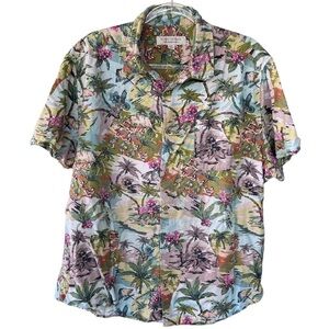 Island Republic Hula Dancer Girl Short Sleeve Hawaiian Shirt Men’s Size XXL GUC